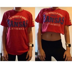 Kansas jayhawks vintage red t-shirt!